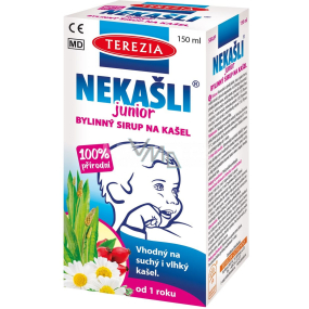 Terezia Nekašli Junior 100% přírodní bylinný sirup pro podrážděný krk v období nachlazení 150 ml