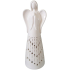 Dekorace Anděl porcelánový hvězdy s LED osvětlením 32,5 cm