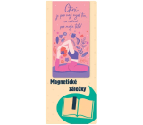 Albi Magnetická záložka do knížky Čtení je moje cvičení 8,7 x 4,4 cm