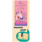 Albi Magnetická záložka do knížky Čtení je moje cvičení 8,7 x 4,4 cm