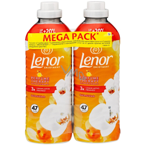 Lenor Gold Orchid & Vanilla koncentrovaná aviváž 2 x 47 dávek 2 x 987 ml, duopack