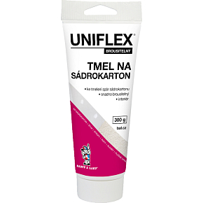 Uniflex tmel na sádrokarton brousitelný, v tubě, 300 g Uniflex tmel na sádrokarton brousitelný, v tubě, 300 g