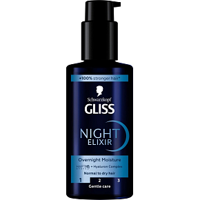 Gliss noční elixír na vlasy Overnight Moisture 100ml