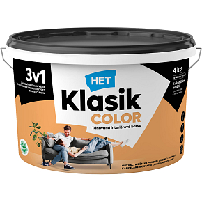 Het Klasik Color malířská barva, 0737 oranžový, 4 kg Het Klasik Color malířská barva, 0737 oranžový, 4 kg
