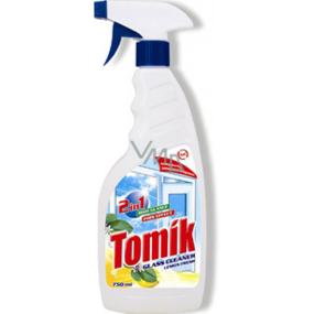 Tomík Glass Cleaner Lemon Fresh 2v1 čisticí prostředek na sklo 750 ml