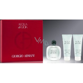 Giorgio Armani Acqua di Gioia parfémovaná voda pro ženy 50 ml + tělové mléko 2 x 75 ml, dárková sada