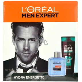 Loreal Paris Expert Energetic voda po holení 100 ml + šampon na vlasyn 250 ml, kosmetická sada
