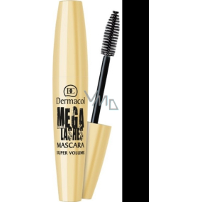 Dermacol Mega Lashes Super Volume řasenka černá 13 ml