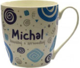 Nekupto Twister hrnek se jménem Michal modrý 0,4 litru
