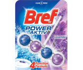 Bref Power Aktiv 4 Formula Levandule WC blok pro hygienickou čistotu a svěžest Vaší toalety, zbarvuje vodu 50 g