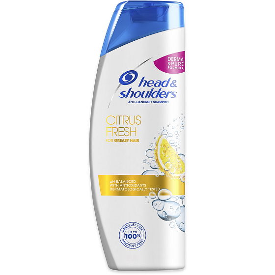 Head&Shoulders Citrus Fresh šampon proti lupům pro mastné vlasy 250 ml