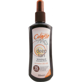Calypso Deep Tan SPF15 bronzující olej na opalování 250 ml