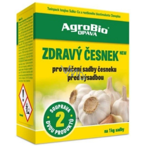 AgroBio Zdravý česnek Plus máčení sadby 10 g + 50 ml na 1 kg sadby česneku 240504 + 48392431, 10/2025