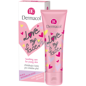 Dermacol Love My Face Hruška a meloun zklidňující krém pro mladou pleť 50 ml