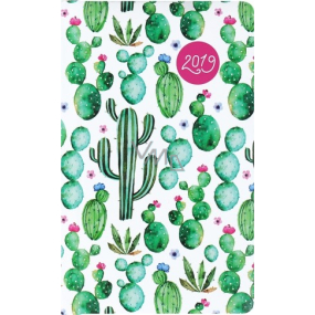 Albi Diář 2019 kapesní týdenní Kaktusy 15,5 x 9,5 x 1,2 cm