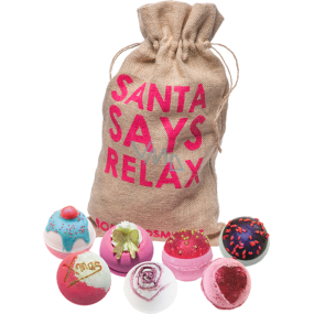 Bomb Cosmetics Vánoční relax - Santa Says Relax mix balistiků 7 x 160 g, kosmetická sada