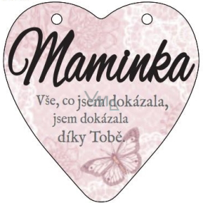 Albi Závěsná plaketka srdce Maminka 9 cm x 10 cm