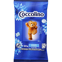 Coccolino Fresh Sky vlhčené ubrousky do sušičky 20 ks