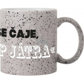Albi Kameninový hrnek Napij se čaje šedý 570 ml