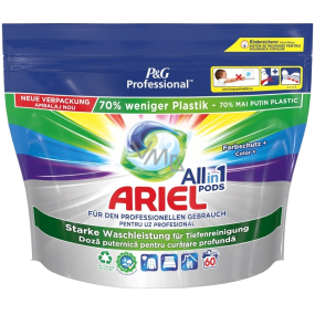 Ariel All-in-1 Pods Color gelové kapsle na barevné prádlo 60 kusů