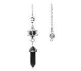Onyx Merkaba + kyvadlo, přívěsek přírodní kámen 71 x 8 x 8 mm, kámen životní síly