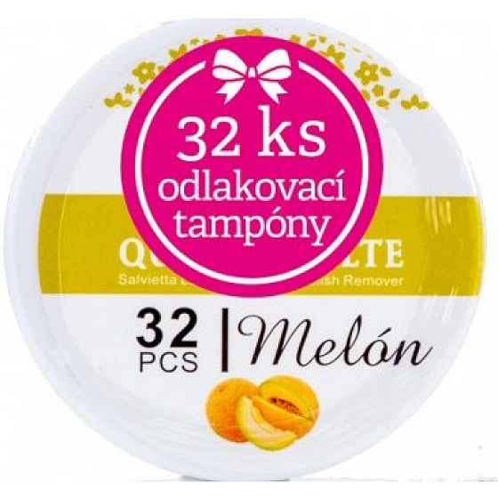 Moje Meloun jednorázové odlakovací tampony s vůní 32 kusů