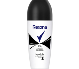 Rexona Invisible Black & White kuličkový antiperspirant deodorant roll-on pro ženy 50 ml
