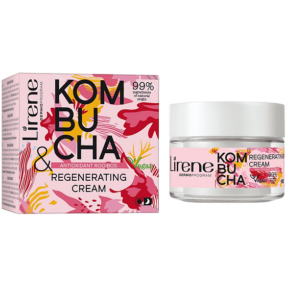 Lirene Kombucha & Antioxidant rooibos regenerační hydratační krém 50 ml