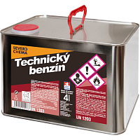 Severochema technický benzín, čistič, k odmašťování, 4 l