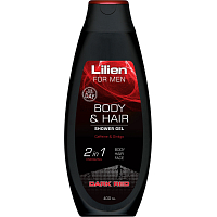 Lilien Men Dark Red sprchový šampon pro muže, 400 ml