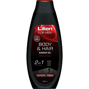 Lilien Men Dark Red sprchový šampon pro muže, 400 ml