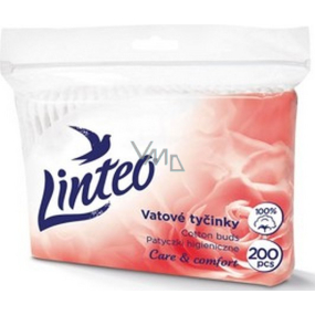 Linteo Care & Comfort jemné vatové tyčinky sáček 200 kusů