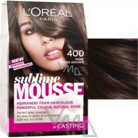 Loreal Paris Sublime Mousse barva na vlasy 400 ryzí tmavá hnědá