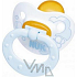 Nuk Rose & Blue ortodontické latexové šidítko 6-18 měsíců modré 1 kus
