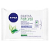 Nivea Pure & Natural čisticí pleťové ubrousky 25 kusů