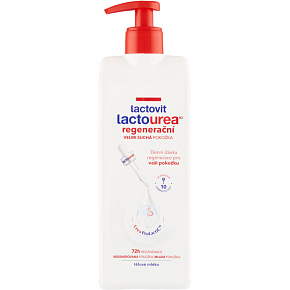 Lactovit Lactourea 10 regenerační tělové mléko s dávkovačem, 400 ml