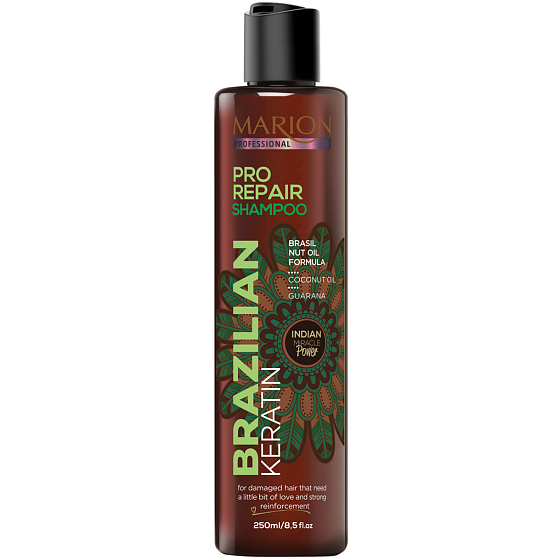 Marion Brazilský Keratin Pro Repair šampon pro poškozené vlasy 250 ml