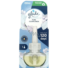 Glade Electric Scented Oil Pure Clean Linen - Vůně čistého prádla tekutá náplň do elektrického osvěžovače vzduchu 20 ml