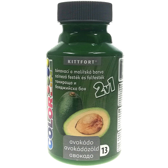 Kittfort Color Line 2v1 tekutá tónovací a malířská barva 13 Avokádo 350 g