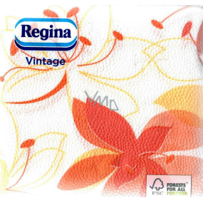 Regina Vintage Papírové ubrousky 1 vrstvé 33 x 33 cm 45 kusů Oranžové