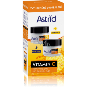 Astrid Vitamin C denní krém proti vráskám 50 ml + noční krém proti vráskám 50 ml, duopack