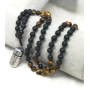 Pamětní, pietní urnový přívěsek, Om Man iMantra Buddhistický voděodolný, nerezová ocel 28 x 13 mm + řetízek