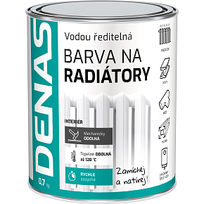 DENAS BARVA NA RADIÁTORY rychleschnoucí, 0100 bílá, 700 g DENAS BARVA NA RADIÁTORY rychleschnoucí, 0100 bílá, 700 g