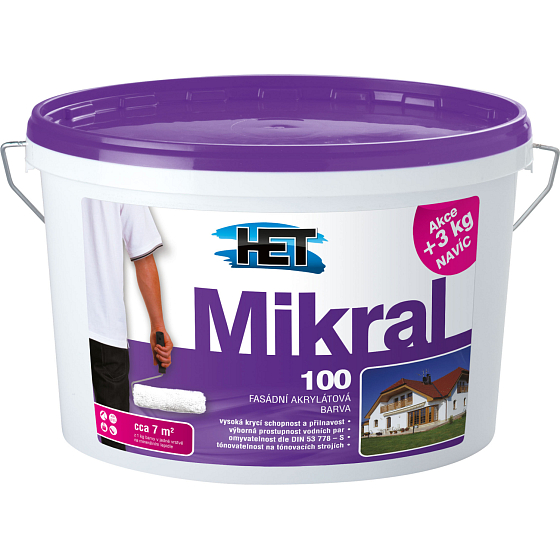 Het Mikral 100 fasádní barva, 15+3 kg