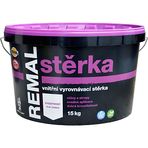 REMAL Stěrka na zeď vyrovnávací štuk, 15 kg REMAL Stěrka na zeď vyrovnávací štuk, 15 kg