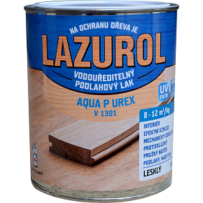 Lazurol Aqua P UREX V1301 lesk odolný lak na dřevo bezbarvý, 600 g Lazurol Aqua P UREX V1301 lesk odolný lak na dřevo bezbarvý, 600 g