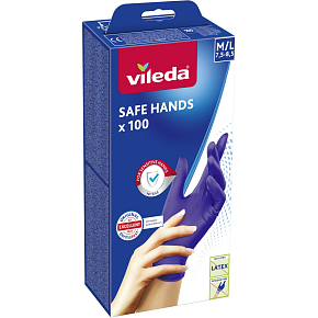 Vileda Simple jednorázové rukavice, M/L, 100 ks Vileda Simple jednorázové rukavice, M/L, 100 ks