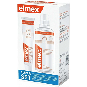Elmex Caries Protection ústní voda 400 ml + zubní pasta 75 ml