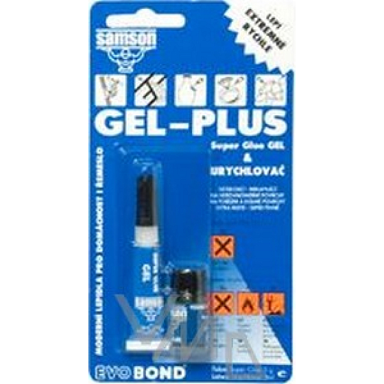 Samson Super Glue gel a urychlovač souprava určená k lepení 3 g, 3 ml