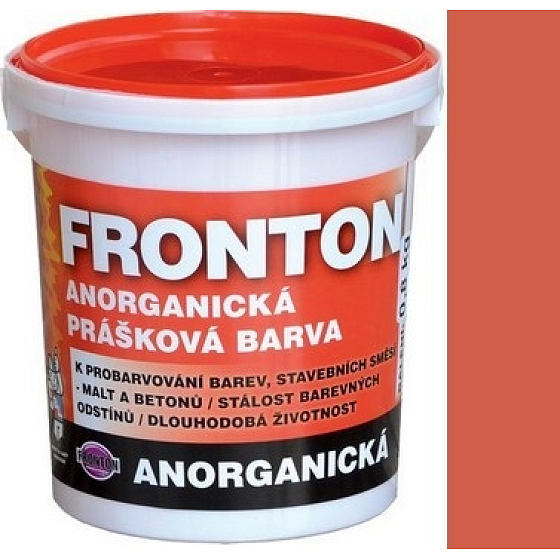 Fronton Anorganická prášková barva Červeň cihlová venkovní, vnitřní použití 800g